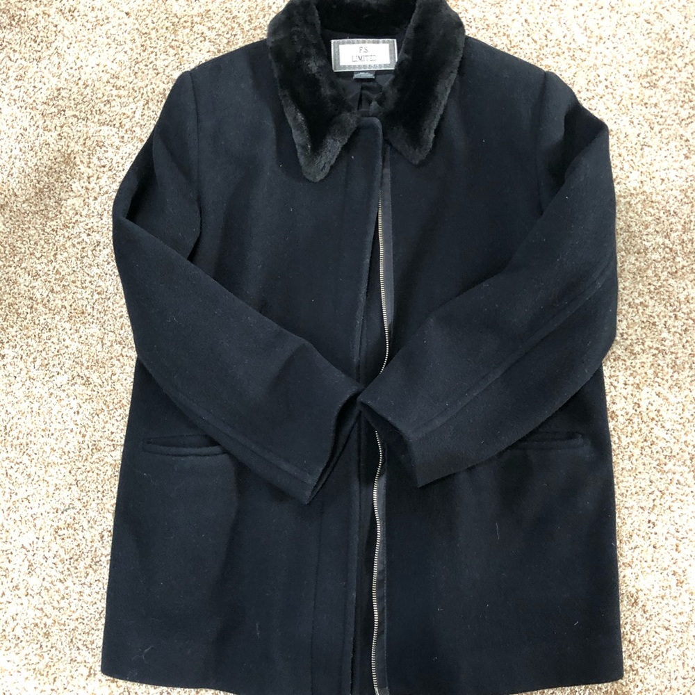 Cocoon coat fur lining Large